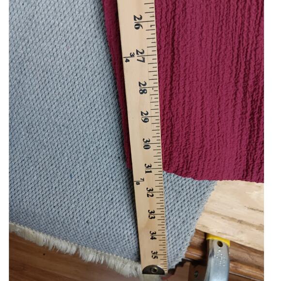 Bedford Fair Vintage Track Suit Set Womens Large Maroon Crepe Fabric Fall Casual - Picture 14 of 16